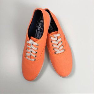 Men's Keds Orange Lace Up Canvas  Size 9M